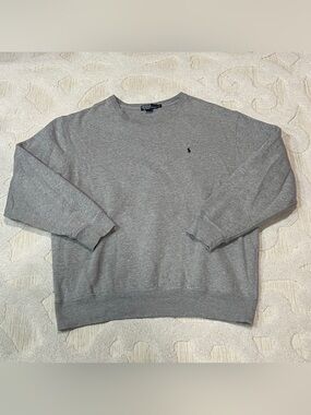 Polo Ralph Lauren MADE IN USA Men's Light Grey Crewneck Sweatshirt